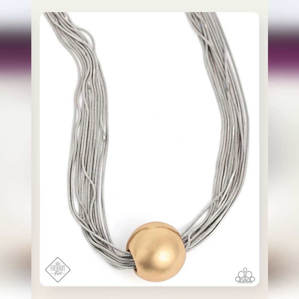 Paparazzi Silver Multi-Strand Necklace Set
